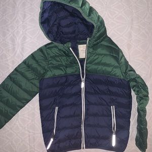 Hanna Andersson superlight down jacket. EUC. Size 130.
